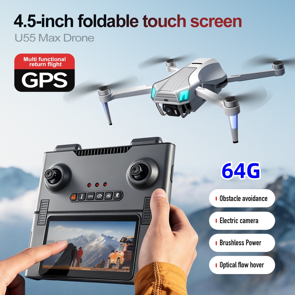 Drone RC NCZOBOE U55 con Doppi - Drone Gimbal 2 Axis recensione e prezzo
